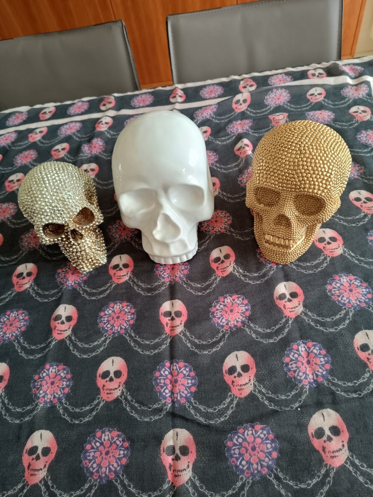 3 doodskop beeldjes samen of apart, Verzamelen, Ophalen, Zo goed als nieuw, Fantasy
