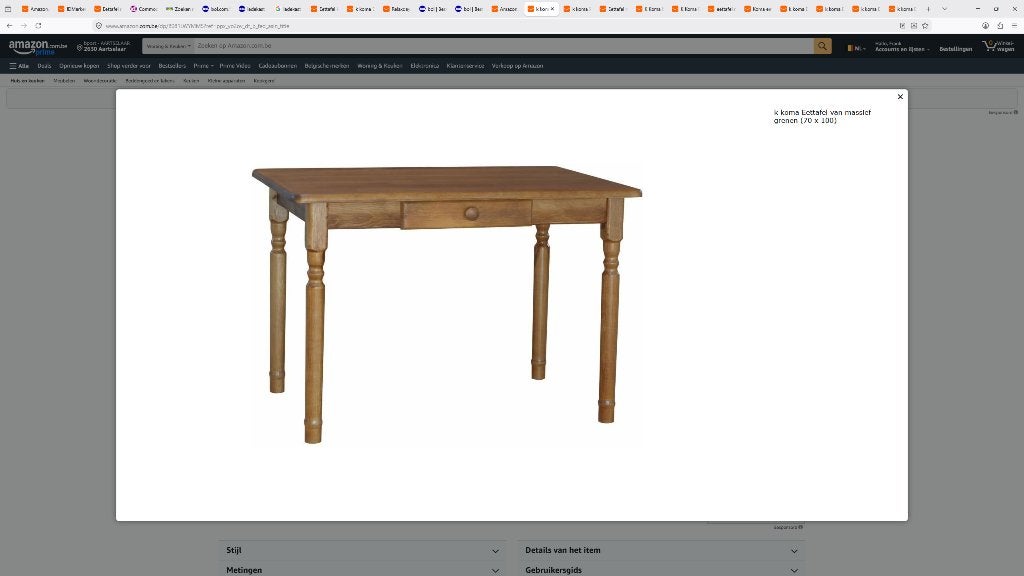 Grenen tafel, Ophalen, 100 tot 150 cm, Nieuw, 50 tot 100 cm
