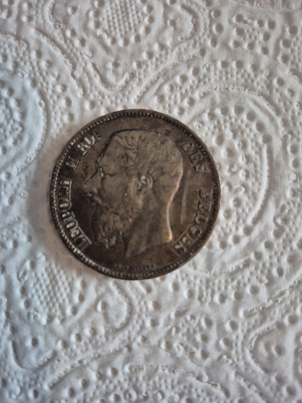 5 Francs Léopold II 1869 – Belgique – Argent 900‰, Enlèvement, Autres valeurs, Série, Argent