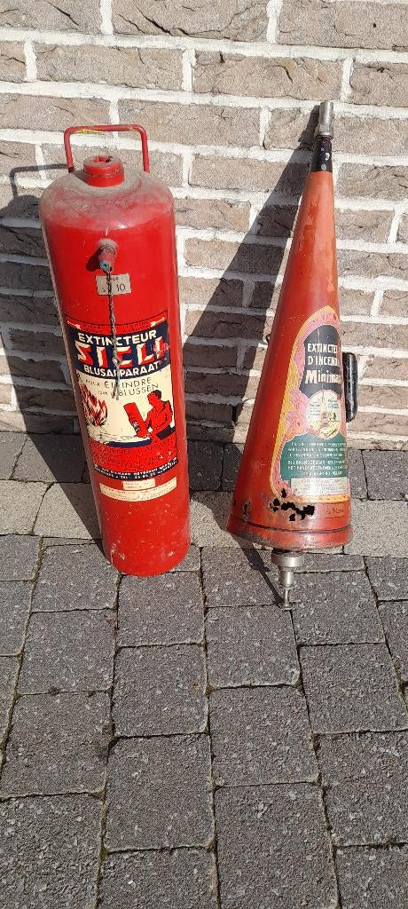 oude brandblussers, Huis en Inrichting, Brandblussers en Brandkasten, Ophalen, Gebruikt, Brandblusser