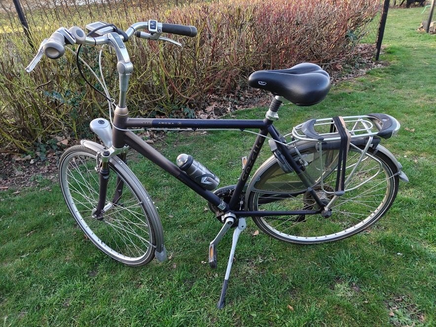herenfiets Gazelle, Ophalen, Gebruikt, Velgrem, Versnellingen