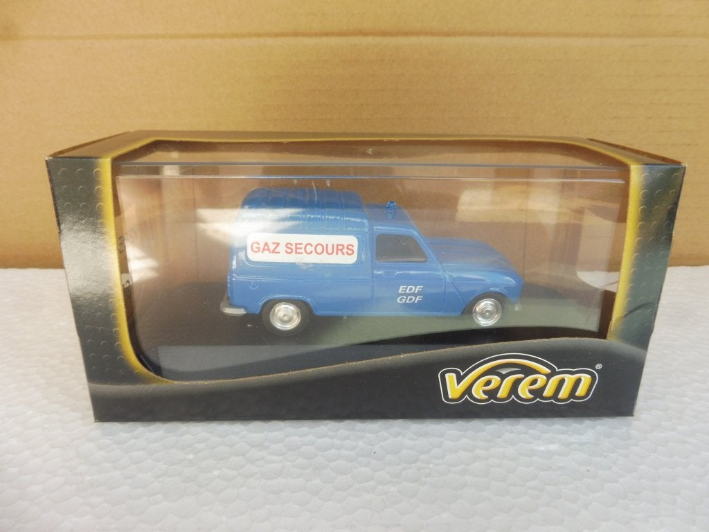 1:43 Verem V285 Renault R4L F6 Fourgon Van 1975 EDF GDF GAZ, Ophalen of Verzenden, Zo goed als nieuw, Auto, Overige merken