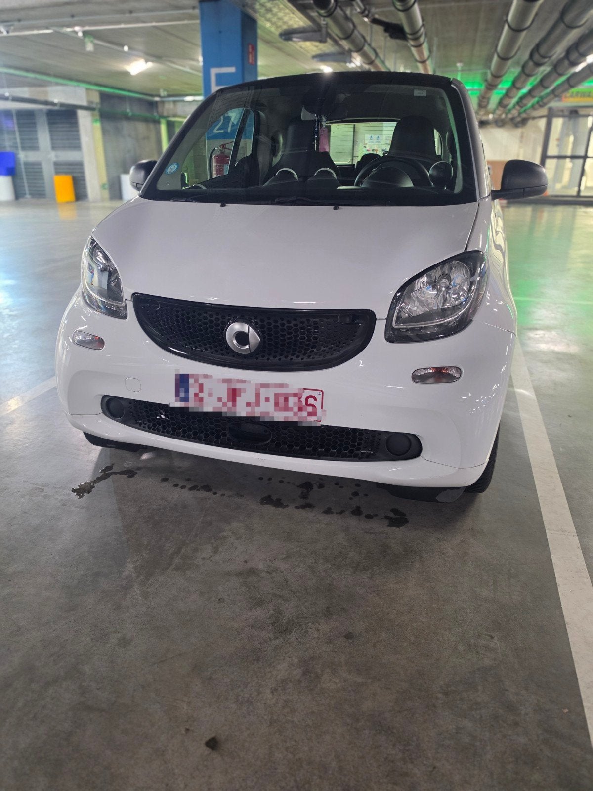 Slimme elektrische Eq, Auto's, Automaat, Zwart, Wit, Leder