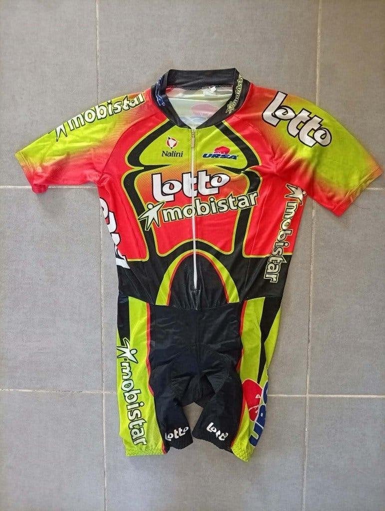 Wielertrui Lotto Mobistar 1998, Fietsen en Brommers, Gebruikt, Ophalen of Verzenden, Bovenkleding, Heren