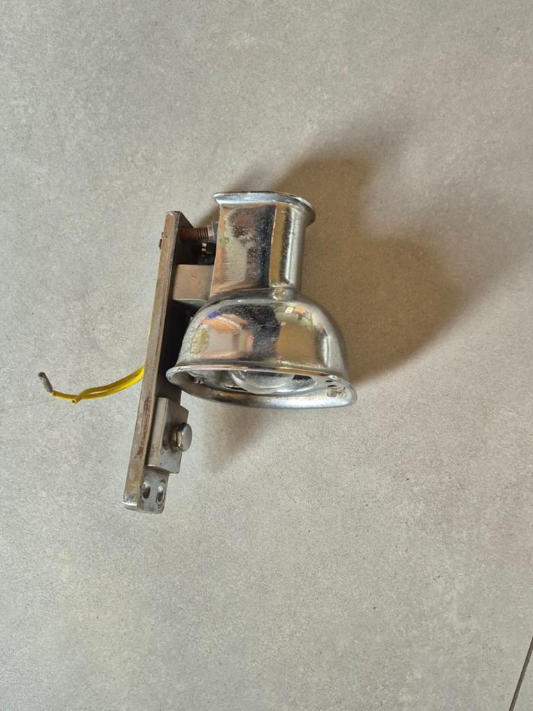 Lamp / lichtarmatuur vanuit oude trein. Vintage, Antiek en Kunst, Ophalen