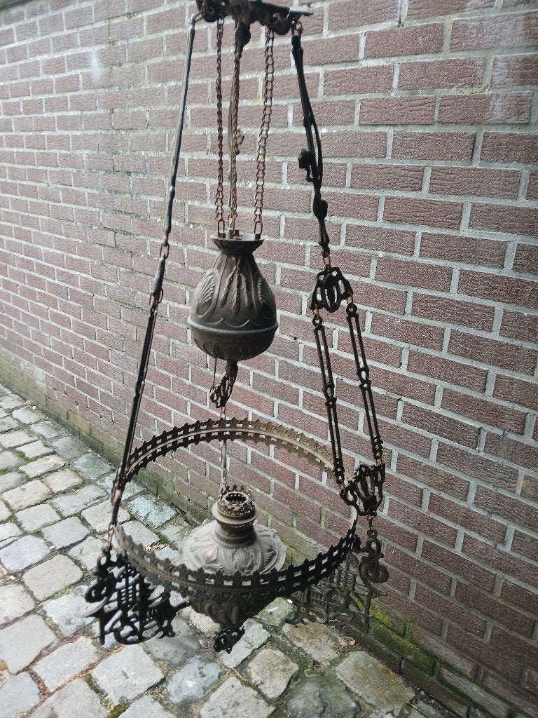 Antieke luster, Antiek en Kunst, Antiek | Verlichting, Ophalen