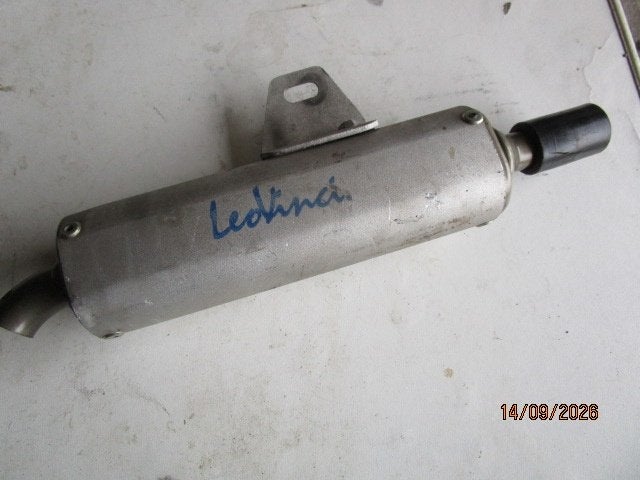 Occasie ovale Leovinci demper 18mm ingang, Fietsen en Brommers, Ophalen of Verzenden, Gebruikt, Uitlaat