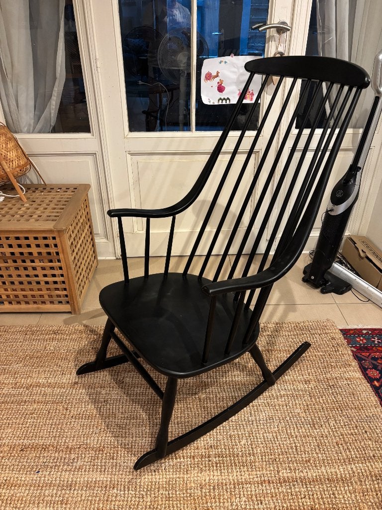 Fauteuil à bascule, Ophalen, Gebruikt, Hout