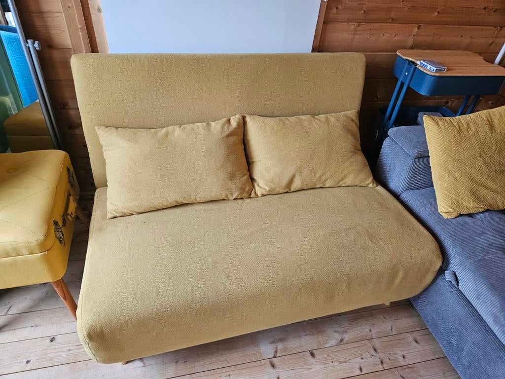Slaapbank, Huis en Inrichting, Ophalen, Gebruikt, Tweepersoons, Scandinavisch
