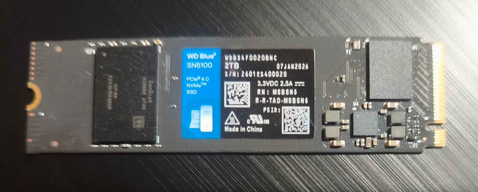 WDBLUE SSD SN5100 - 2TB, Ophalen, SSD