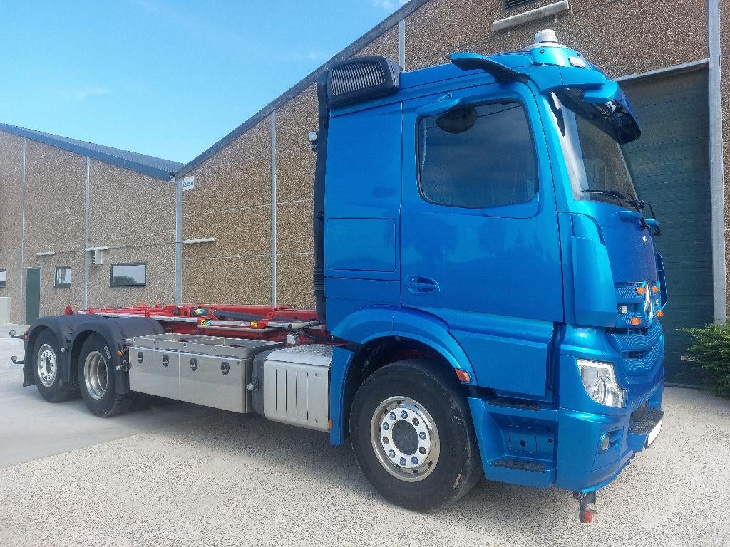 mercedes actros 2021 containersysteem als nieuw, Autos, Camions, Cuir, Achat, Euro 6, 2 places