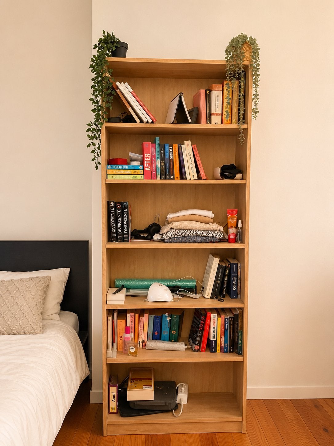 Bibliothèque spacieuse en bois – Excellent état, Maison & Meubles, Enlèvement, Comme neuf