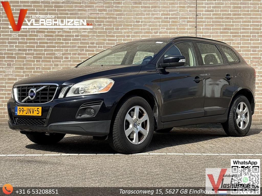 Volvo XC60 2.4D Kinetic | Leder | Climate | Cruise | PDC | T, Auto's, Volvo, Zwart, SUV of Terreinwagen, Te koop, Traction-control