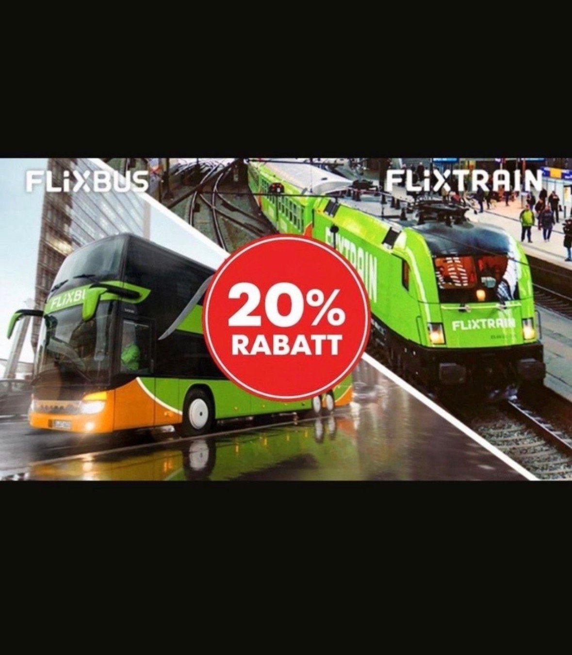 20% Flixbus Voucher Korting Kortingsbon Bus Flixtrain, Drie personen of meer, Kortingsbon, Overige typen