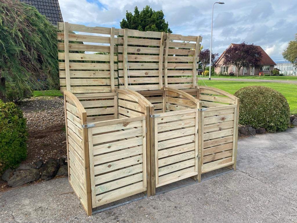houten kliko ombouw - strakke look, Ophalen of Verzenden, Nieuw, Hout, Containerberging