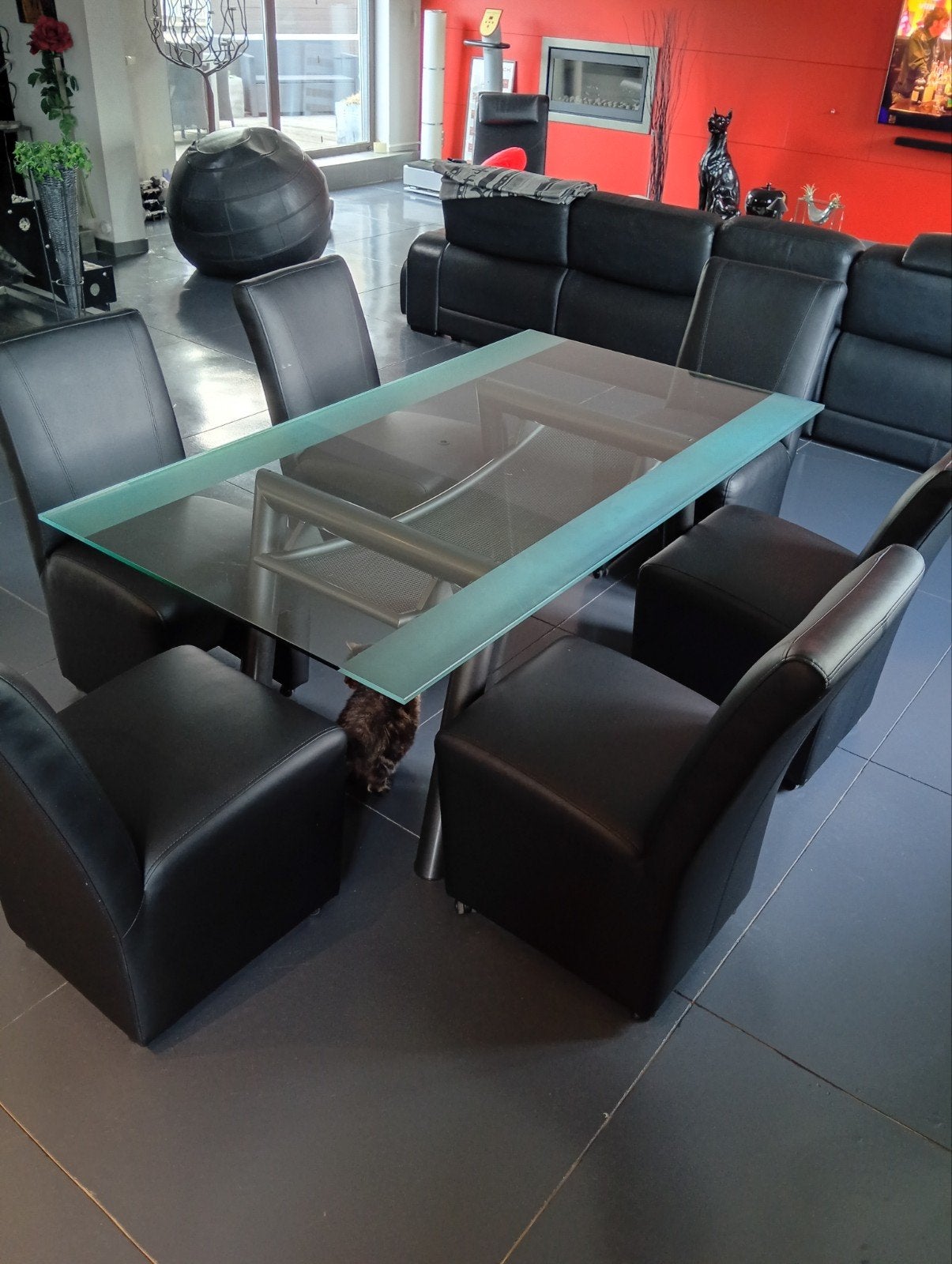 Table en verre, Enlèvement, Utilisé, Modern