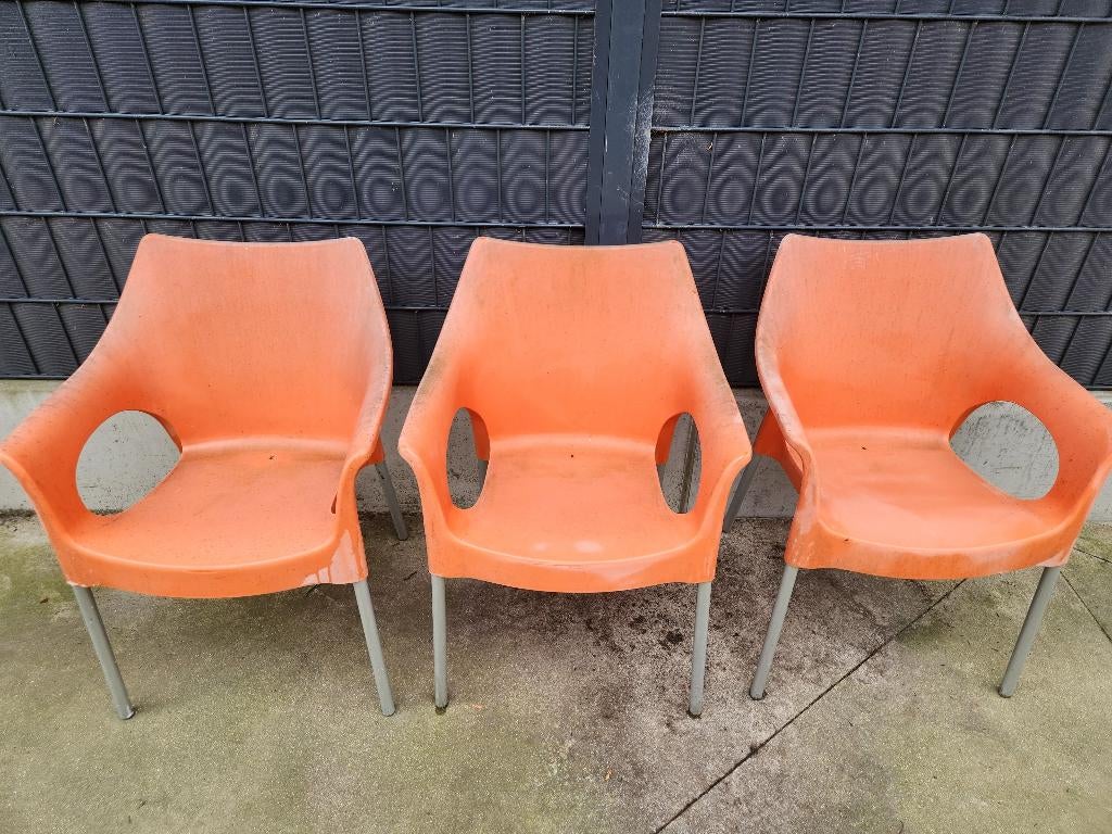 Terrasstoelen, Enlèvement, Utilisé, Synthétique, Empilable