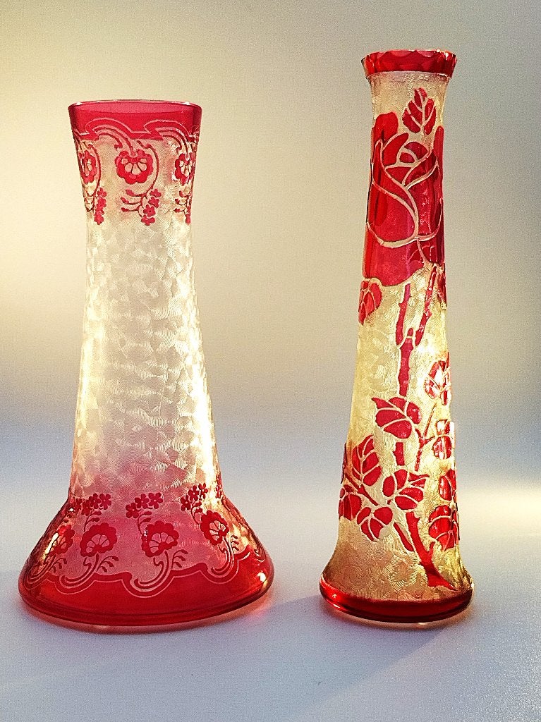 Vases Art Nouveau Val Saint Lambert Léon Ledru, Enlèvement ou Envoi