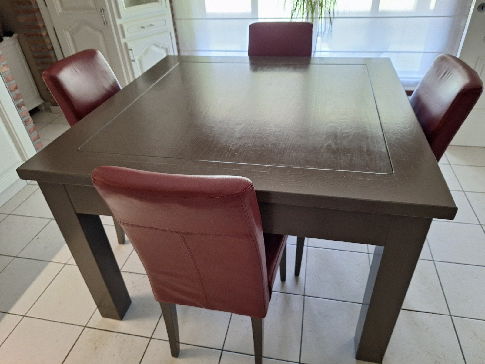 keuken tafel eikenhout geverfd., Huis en Inrichting, Ophalen