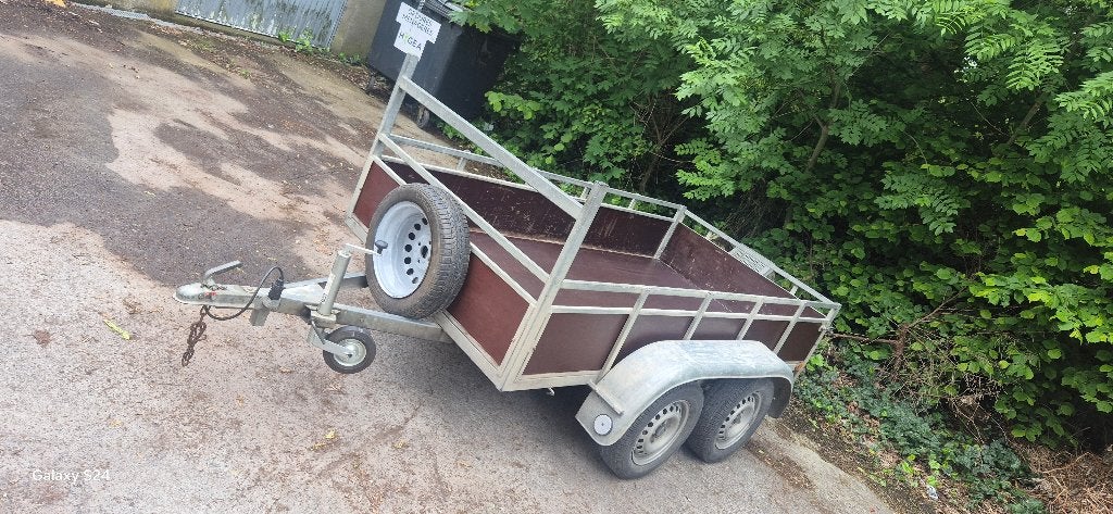 Remorque double essieux 750kg 2,57cm/1,30cm, Auto diversen, Aanhangers en Bagagewagens, Ophalen of Verzenden, Zo goed als nieuw