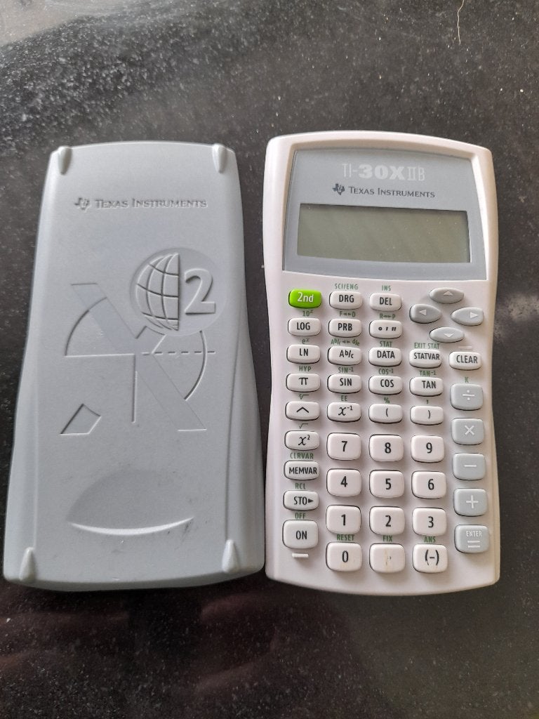 Rekenmachine TI-30X IIB, Ophalen, Gebruikt