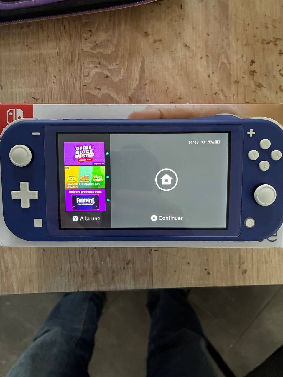 Nintendo switch lite, Enlèvement