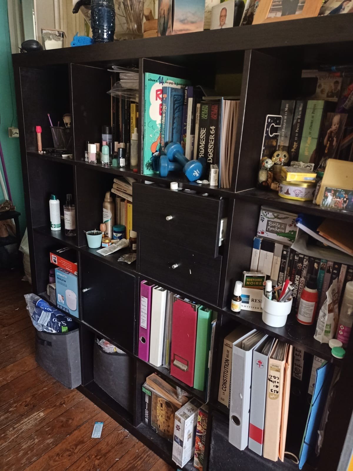 A DONNER Meuble bibliothèque IKEA noir, Enlèvement