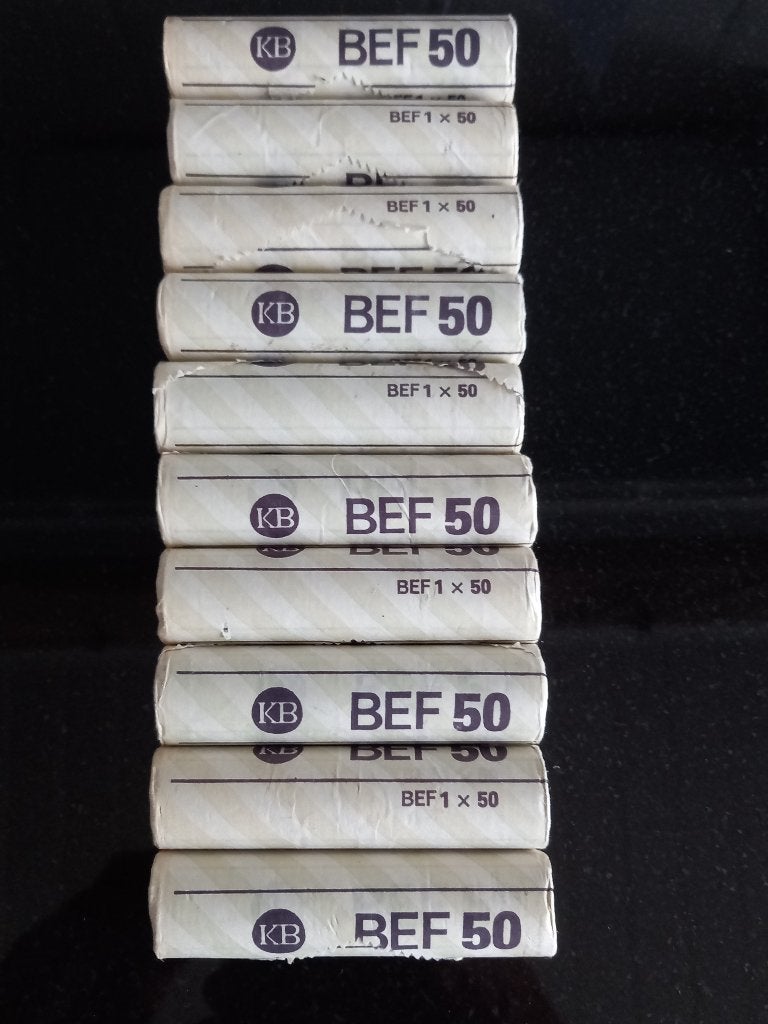 10 X 1 FRANK in rol, Postzegels en Munten, Munten | België, Ophalen of Verzenden