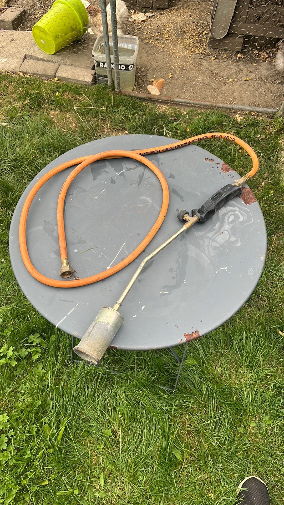 Propaanbranderset, Ophalen, Gebruikt
