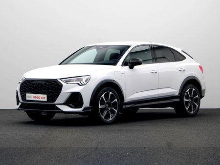 Audi Q3 Sportback PHEV S-LINE 45 TFSIe 245 PK S-TRONIC AUTOM, Automaat, Wit, Hybride Elektrisch/Benzine, https://public.car-pass.be/vhr/efec4b19-6b08-4bf8-9a8e-e6bdc2900631