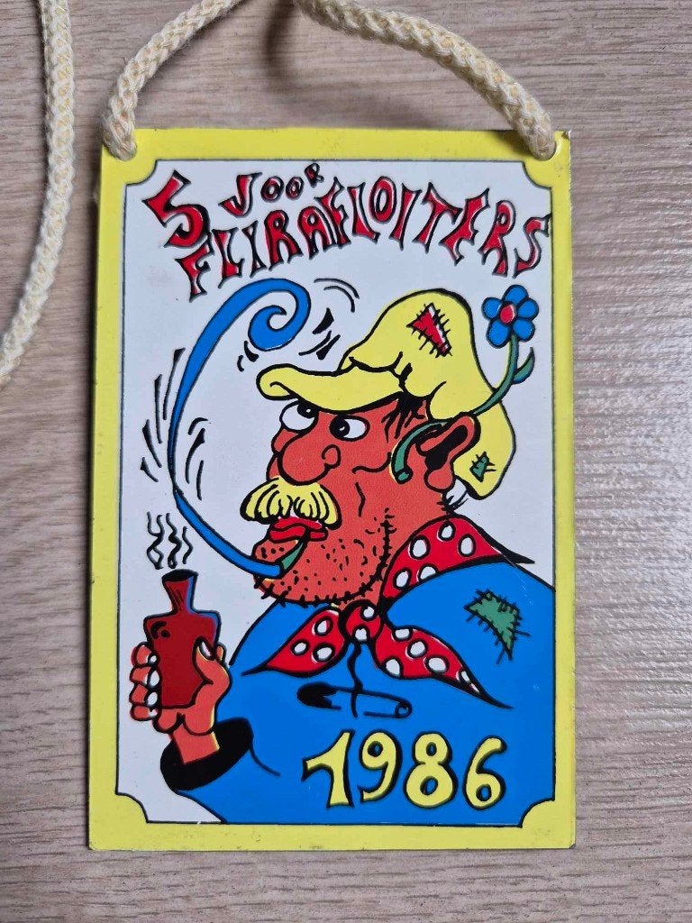 Carnaval Aalst medaille Flirafloiters 1986, Ophalen of Verzenden