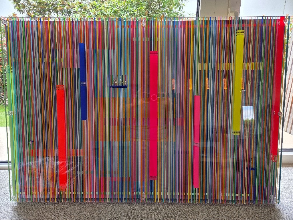 Olivier Ameye - Hundred of lines, Antiek en Kunst, Kunst | Schilderijen | Modern, Ophalen of Verzenden