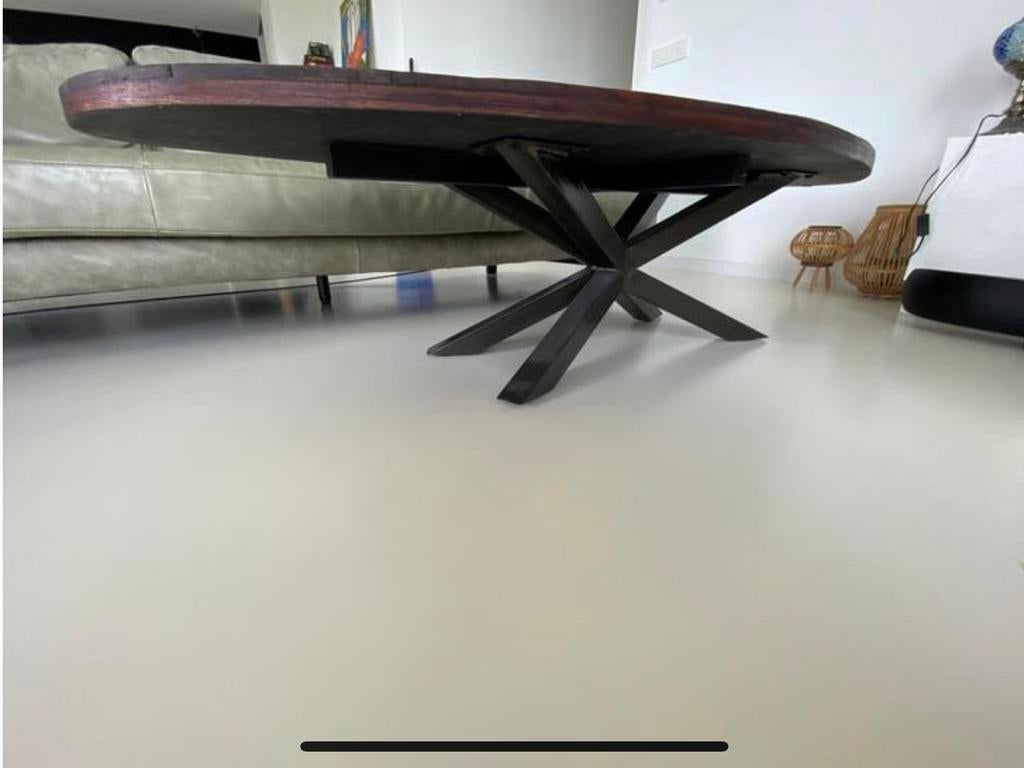 Table basse avec pied en métal, Enlèvement, Comme neuf