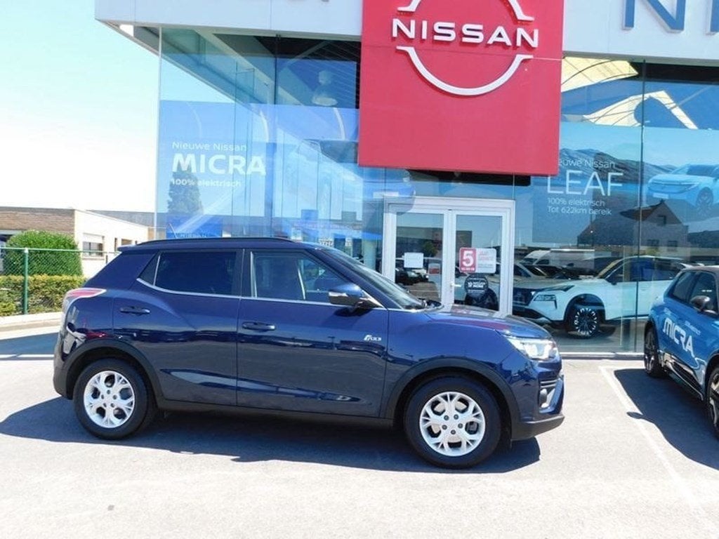 SsangYong Tivoli 1.5 T-GDI 2WD AUTOMAAT  36000 KM, Auto's, SsangYong, Automaat, Zwart, Blauw, 120 kW