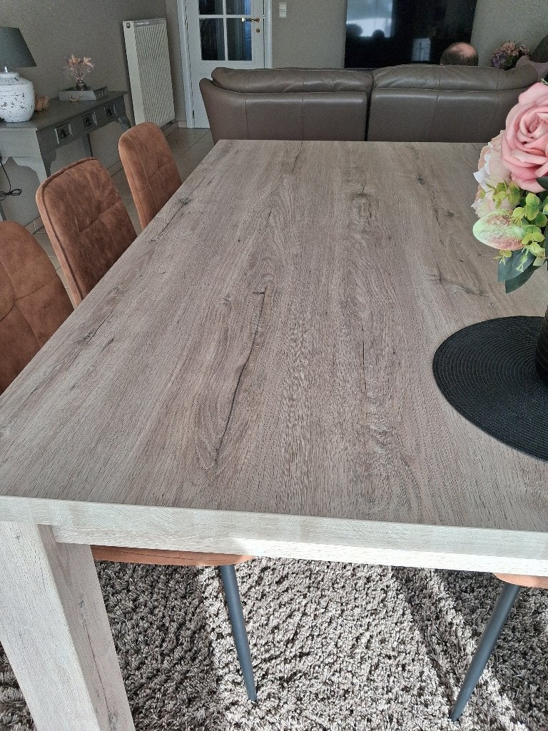 Eettafel, Ophalen, 50 tot 100 cm, Zo goed als nieuw, 150 tot 200 cm