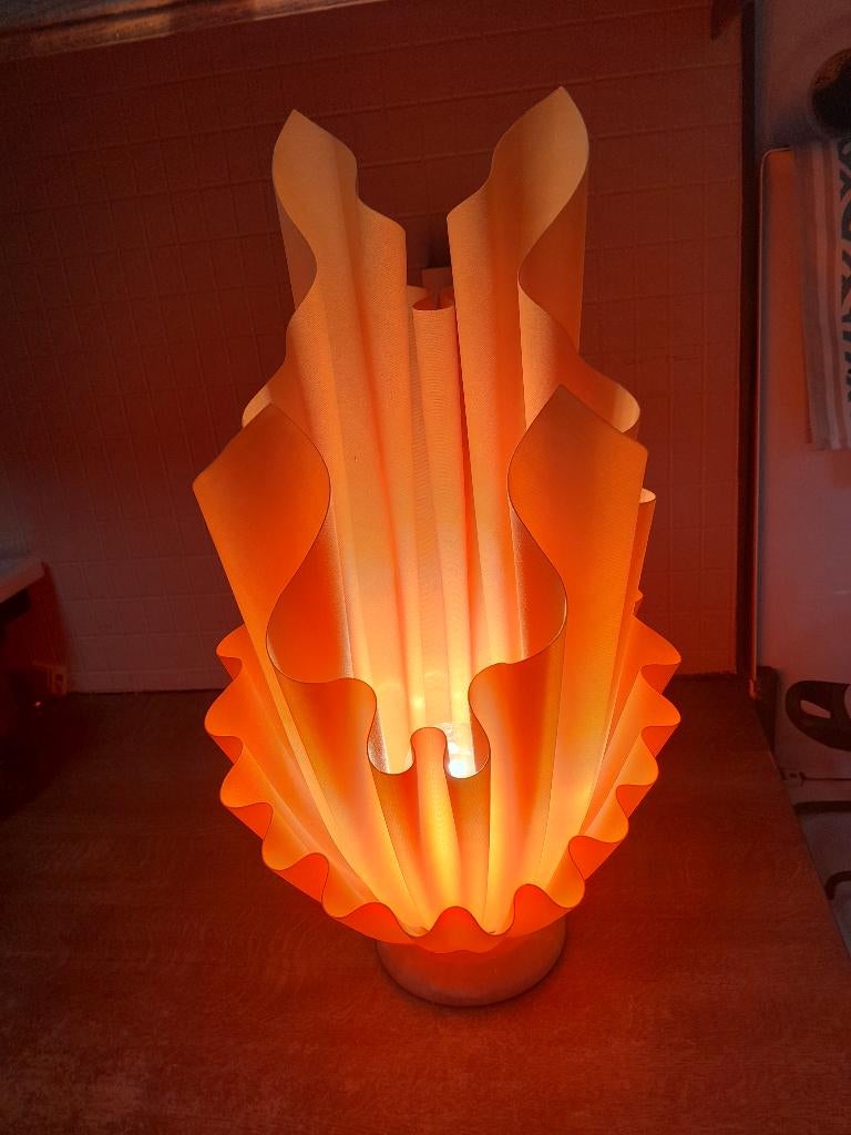 Lampe Double Corolle style Georgia Jacob Vintage BE, Antiquités & Art, Enlèvement ou Envoi