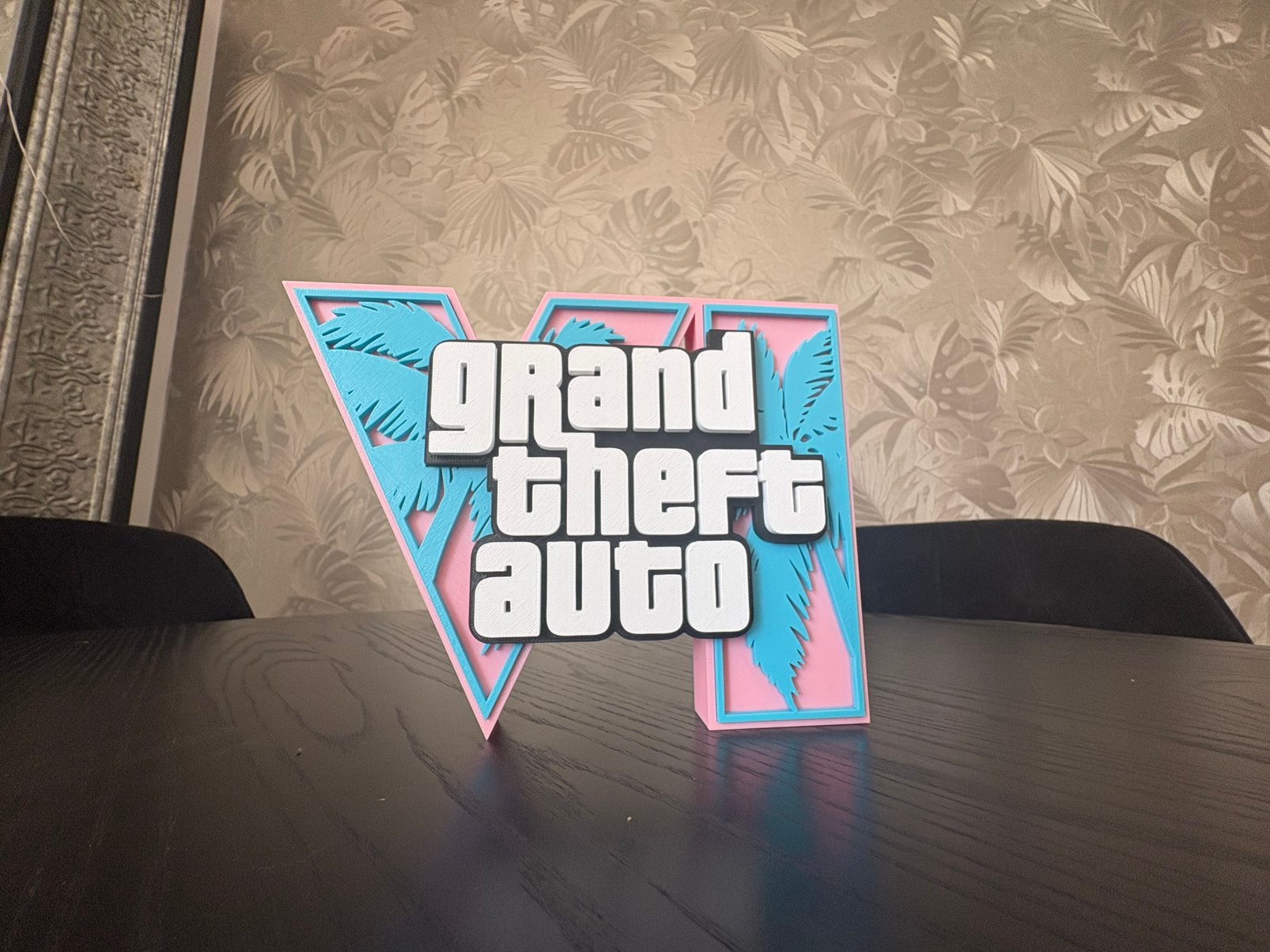 GTA Vice City stijl 3D decoratie – uniek design, Antiek en Kunst, Kunst | Schilderijen | Modern, Stripfiguren/cartoons, Print