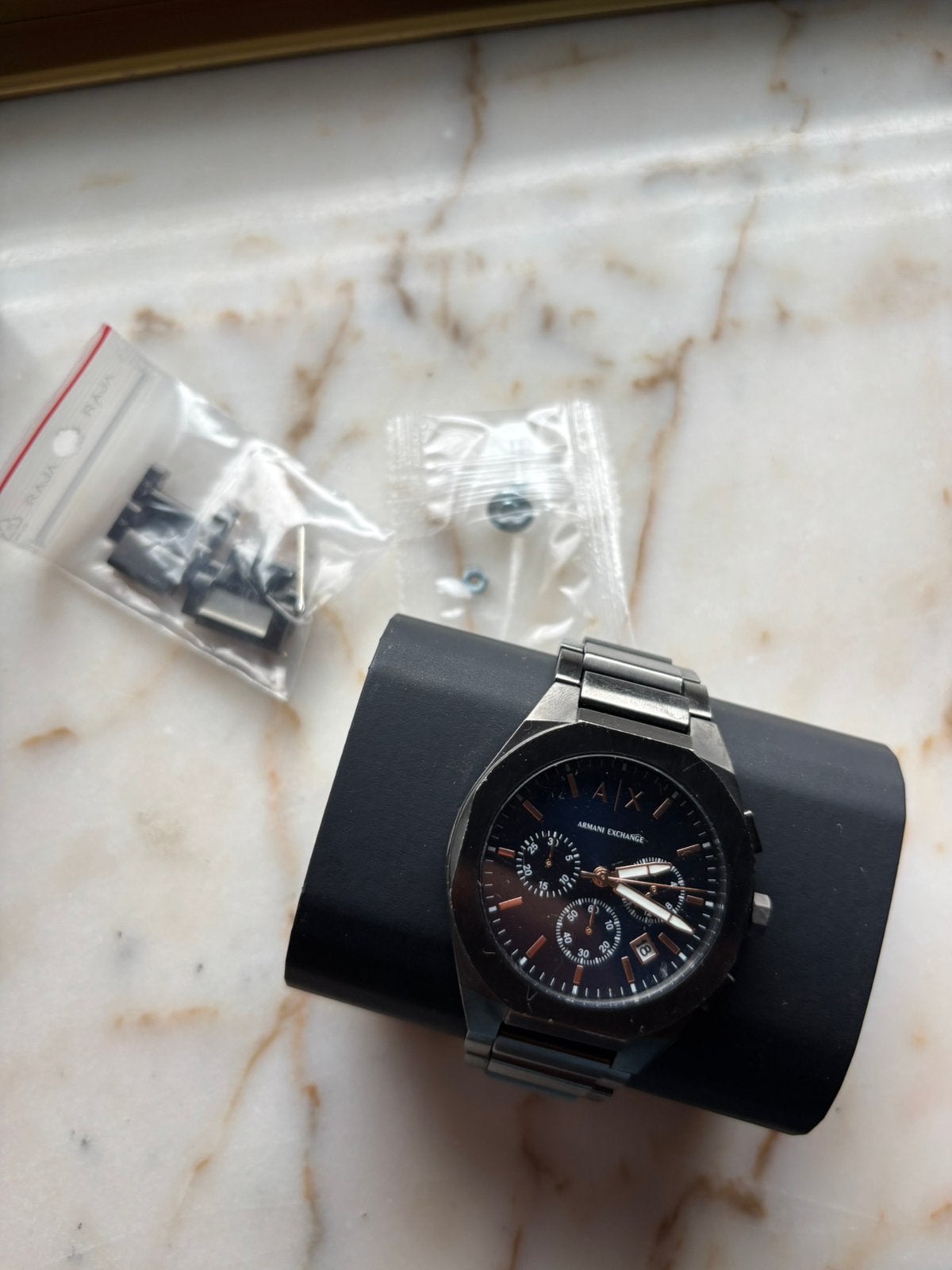 Armani exchange horloge, Bijoux, Sacs & Beauté, Montres | Hommes, Montre-bracelet, Autres marques, Enlèvement ou Envoi, Comme neuf