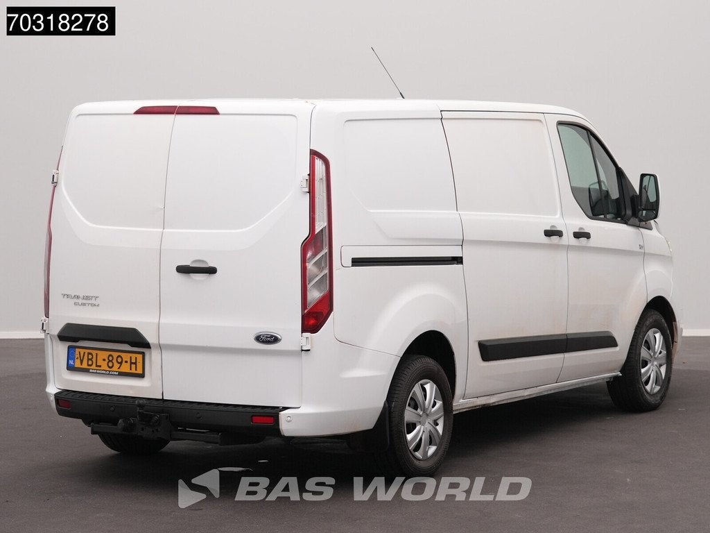 Ford Transit Custom 105pk L1H1 Trekhaak LED Xenon Navi Airco, Auto's, Euro 6, 4 cilinders, Bedrijf, Ford