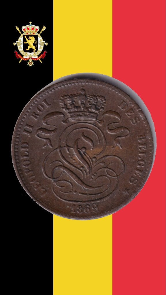 1 cent 1869 Fr - Leopold II, Verzenden, Losse munt