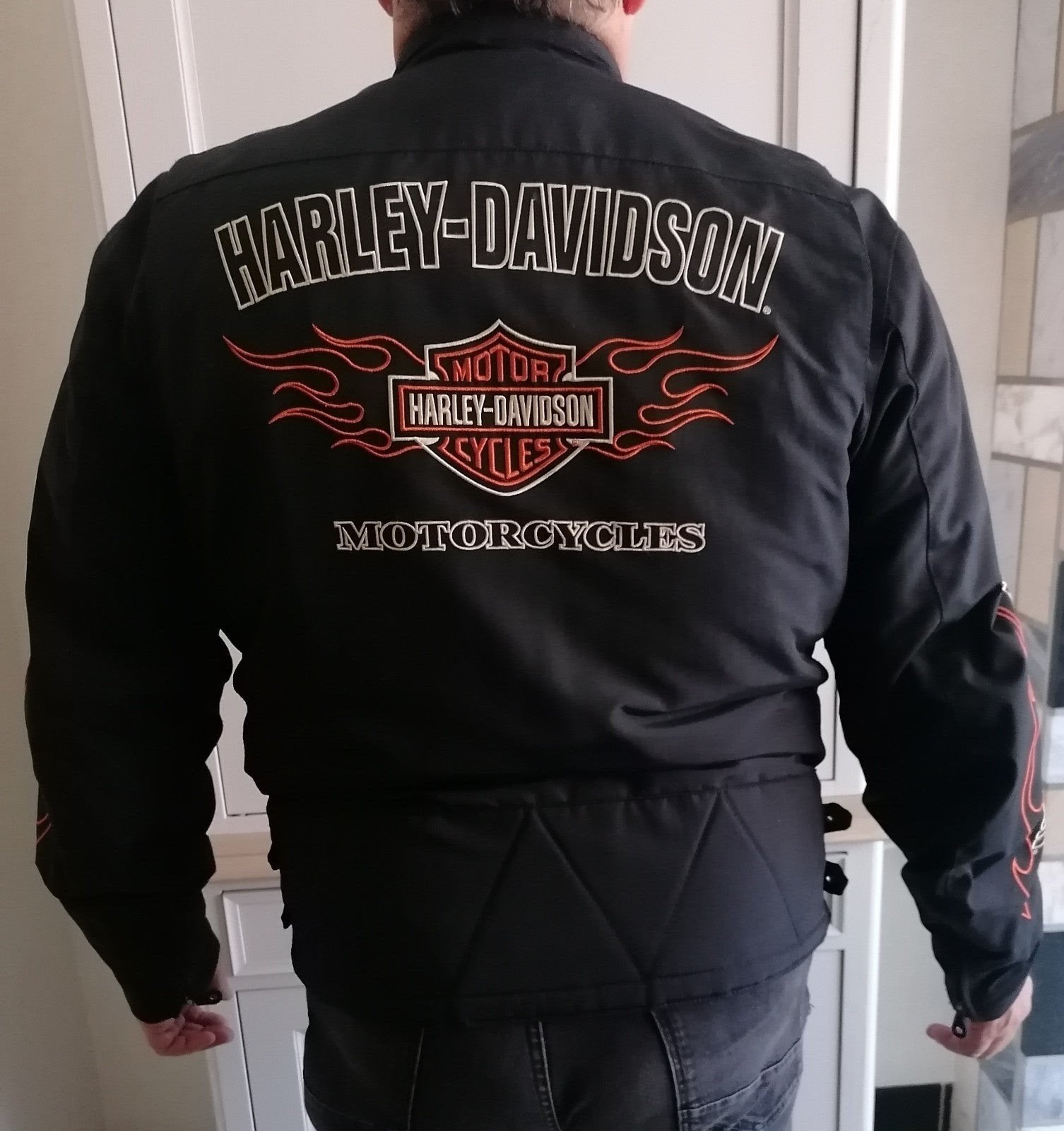 moto jas harley davidson, Motoren, Ophalen, Jas | textiel, Heren, Harley davidson