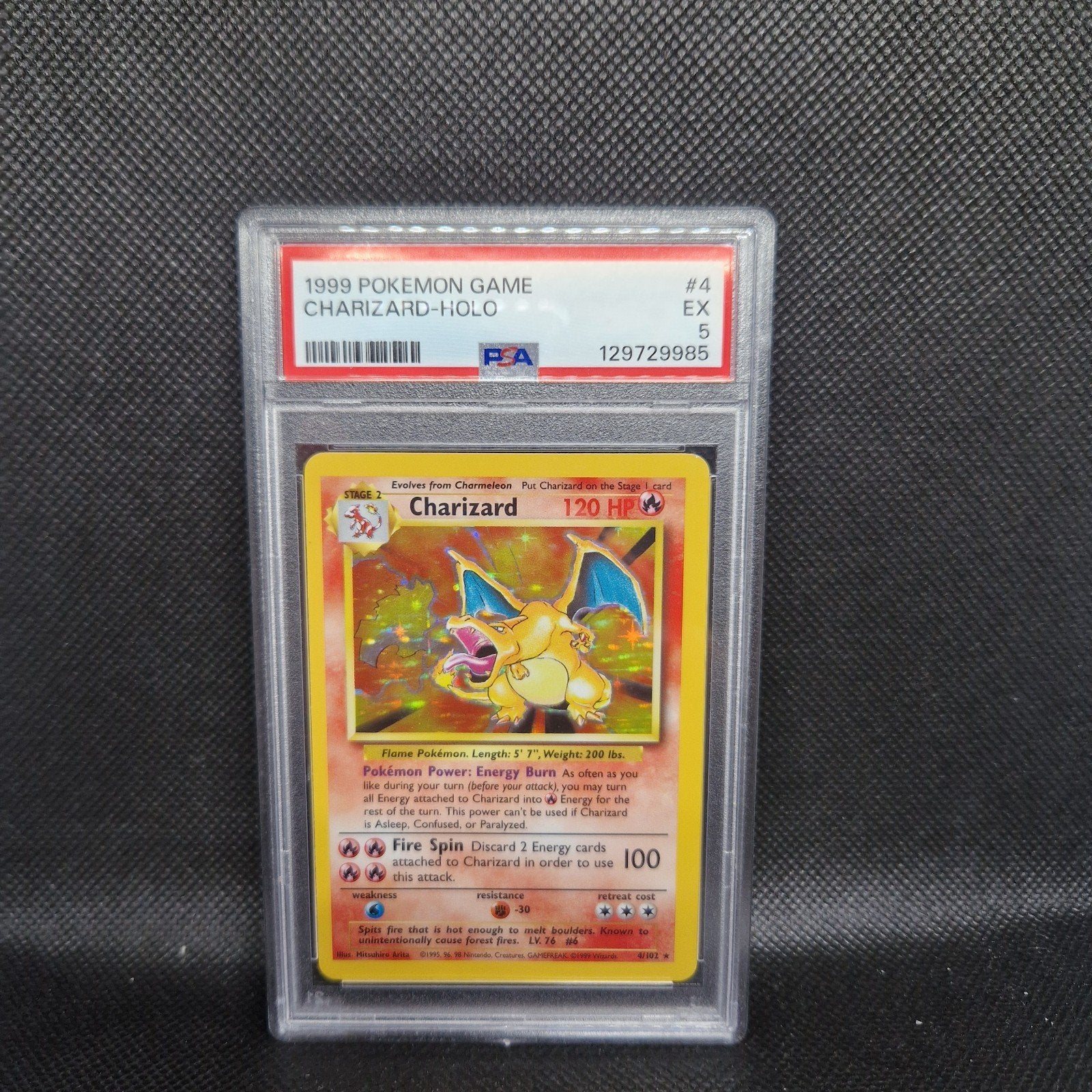 Charizard Holo Base Set PSA 5, Ophalen of Verzenden