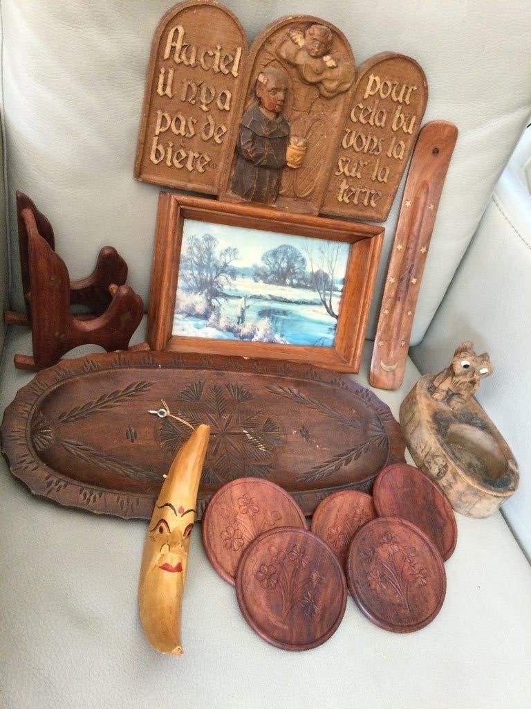 LOT D ACCESSOIRES EN BOIS, Enlèvement ou Envoi