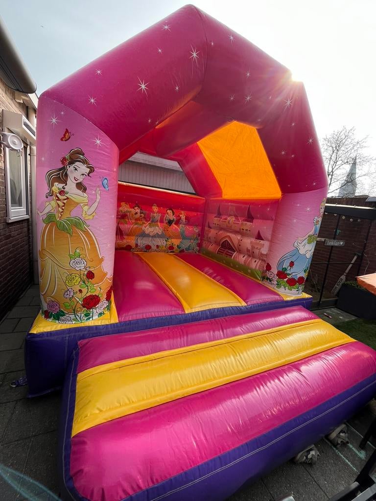 Springkasteel prinses te koop, Ophalen, Zo goed als nieuw