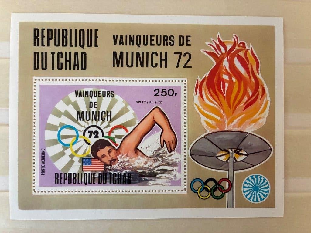 THEMA SPORT MUNCHEN 1972, Postzegels en Munten, Verzenden, Postfris, Sport