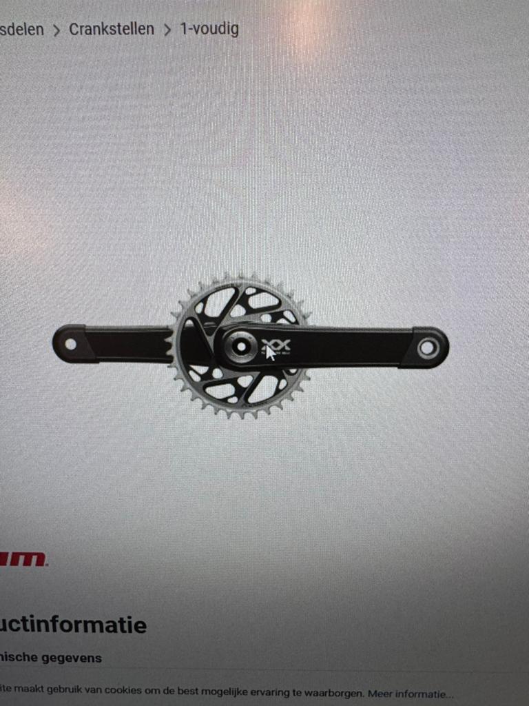 Sram xx Sl crank met kettingblad nieuw!, Motoren, Onderdelen | Merk-onafhankelijk, Ophalen of Verzenden