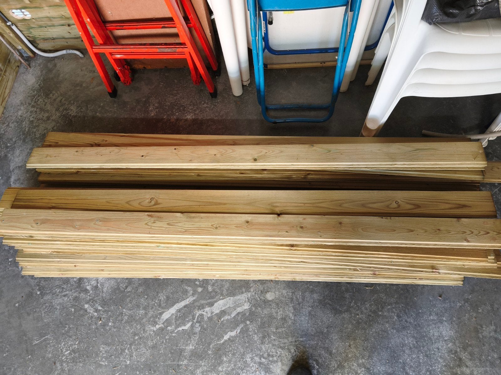 Massieve cottage-vloeren van het merk, Doe-het-zelf en Bouw, Hout en Planken, Minder dan 25 mm, Nieuw, 250 tot 300 cm, Plank