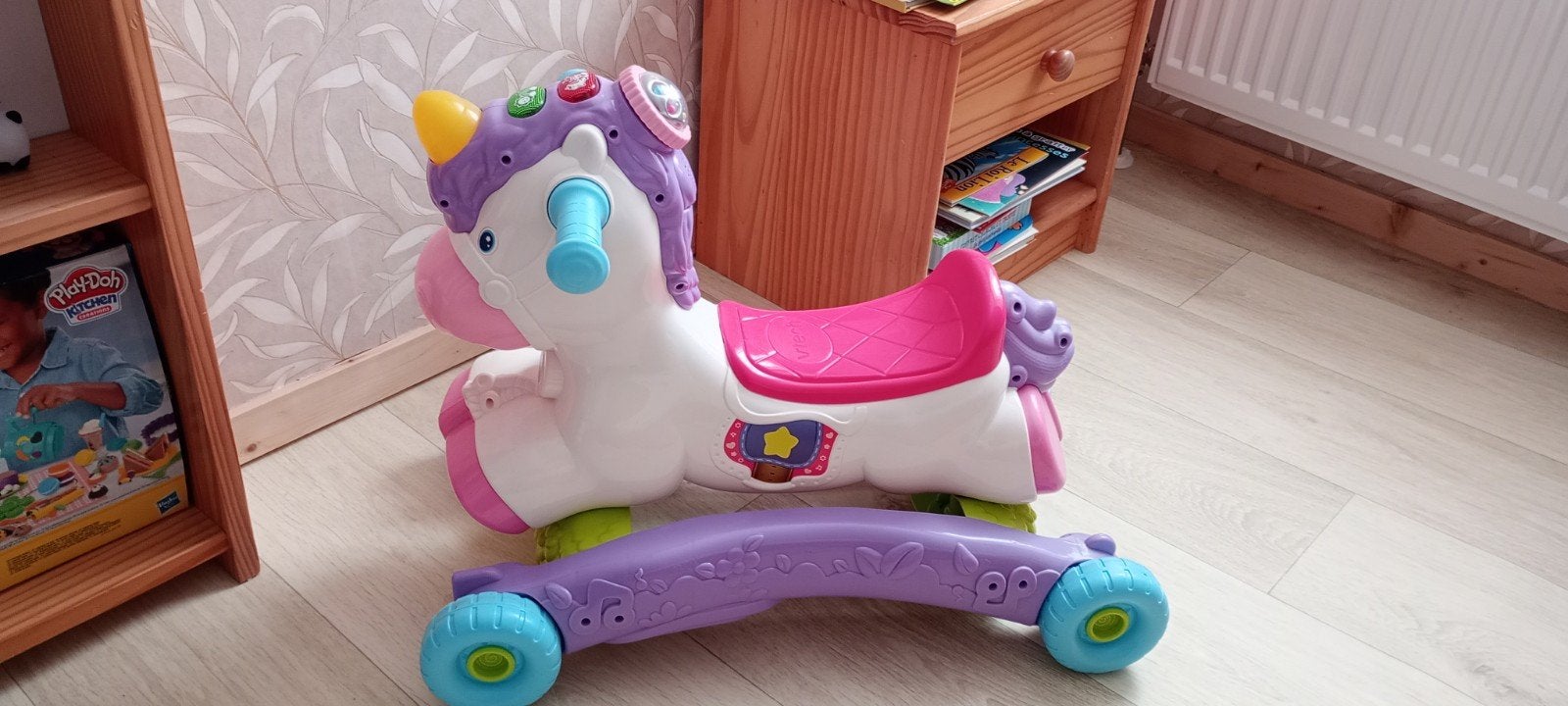 licorne à roulettes et à bascule, Ophalen