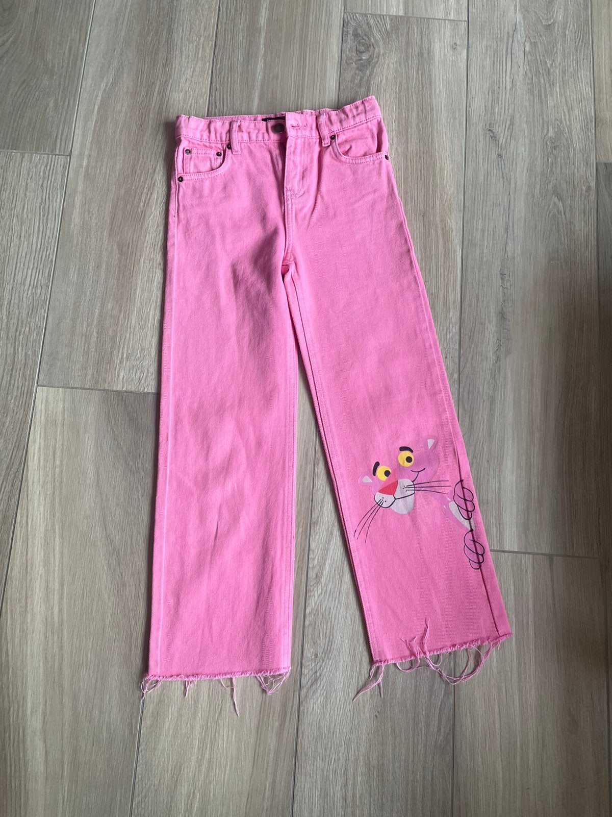 Roze jeansbroek, Kinderen en Baby's, Ophalen of Verzenden, Zo goed als nieuw