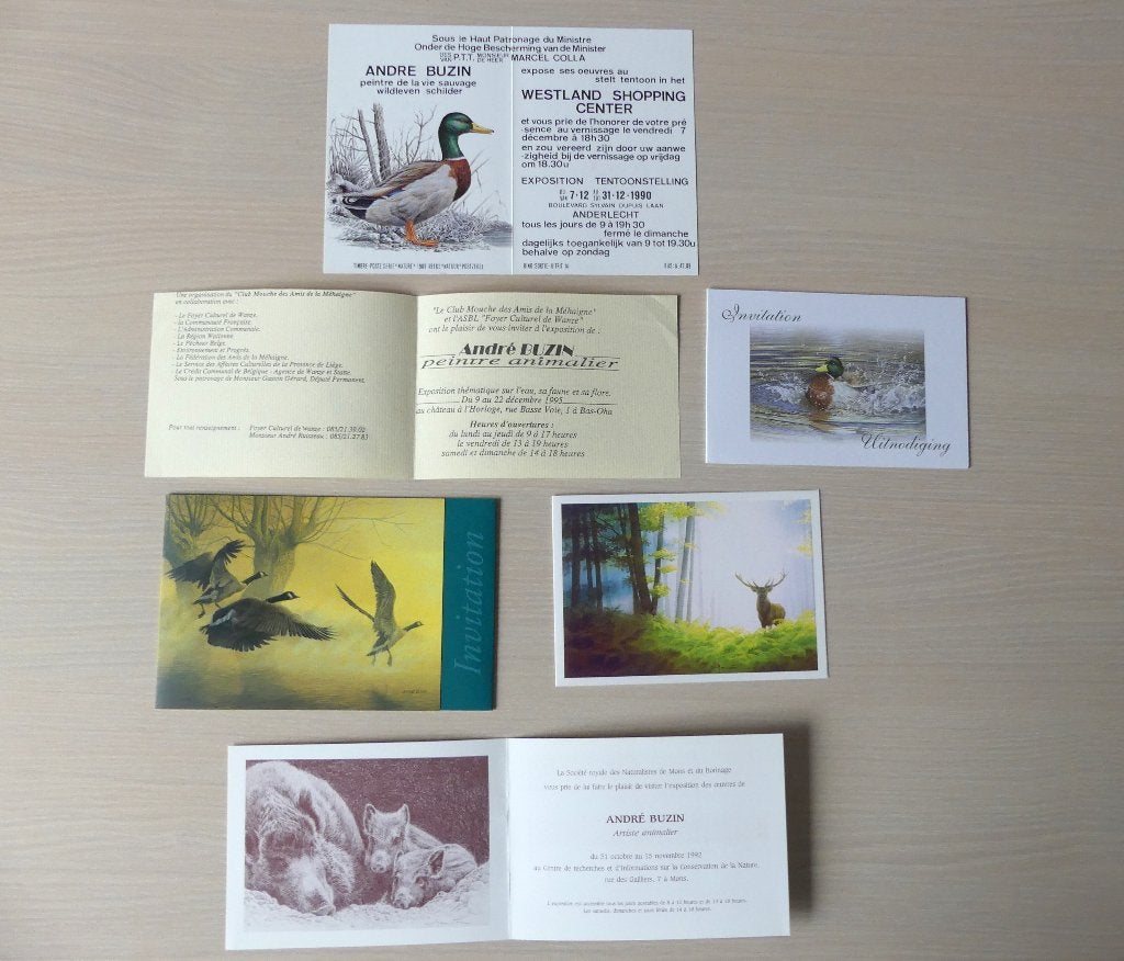 Diverses invitations à des événements Buzin, Timbres & Monnaies, Timbres | Europe | Belgique, Enlèvement ou Envoi